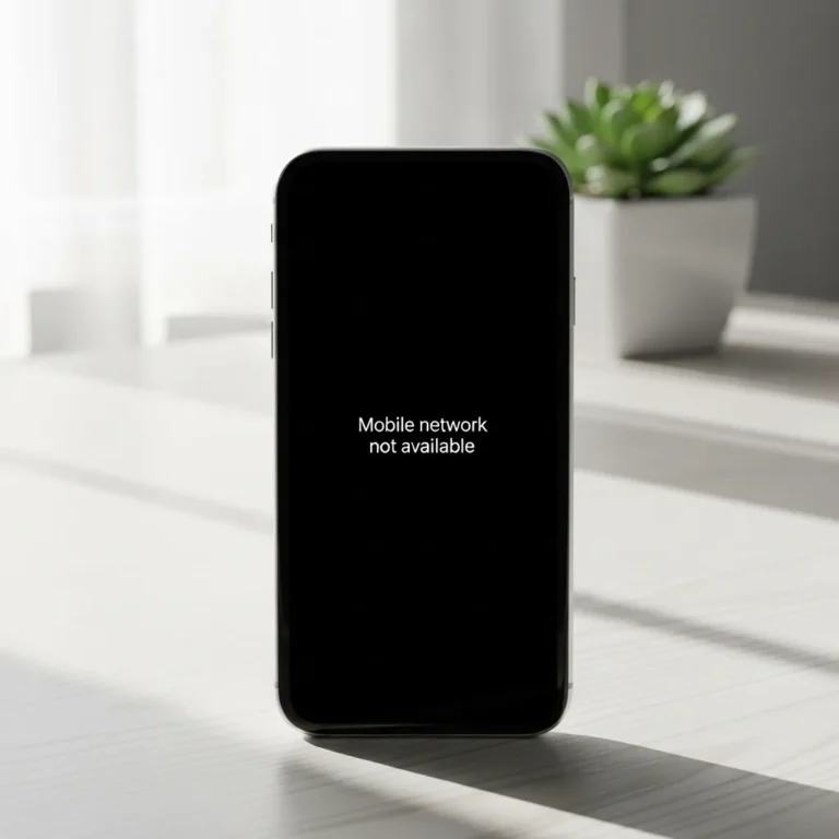 Mobile Network Not Available? Let’s Fix It Together