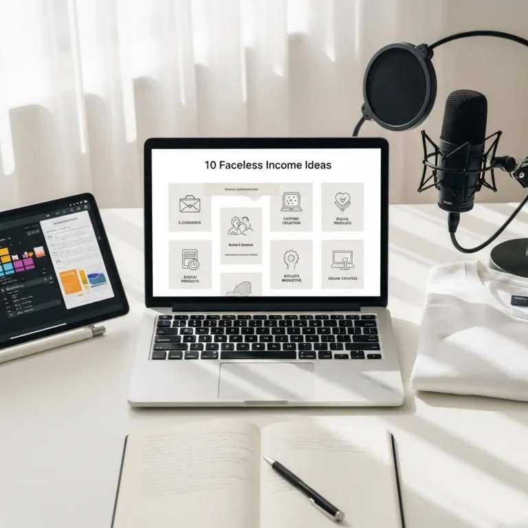 10 Faceless Income Ideas You Can Start Quietly