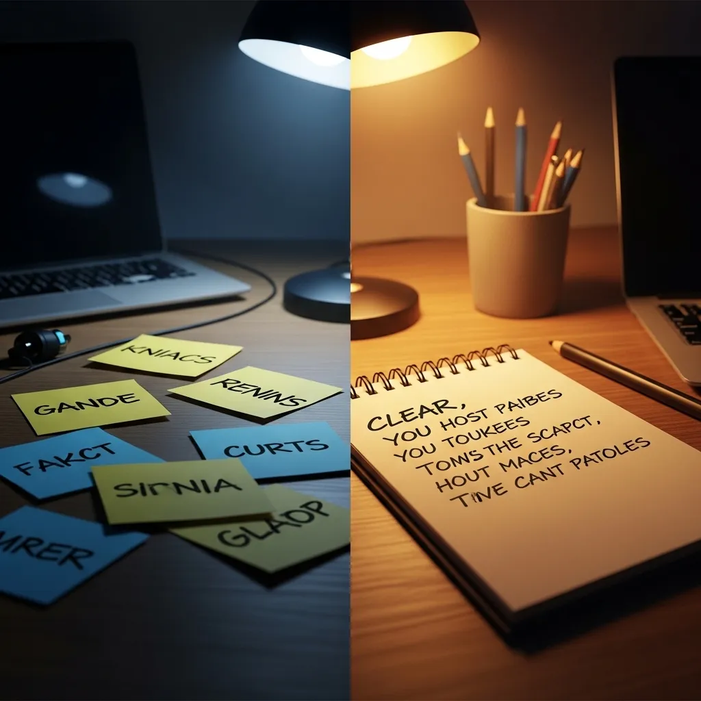 A split-screen digital illustration showing two contrasting approaches to communication