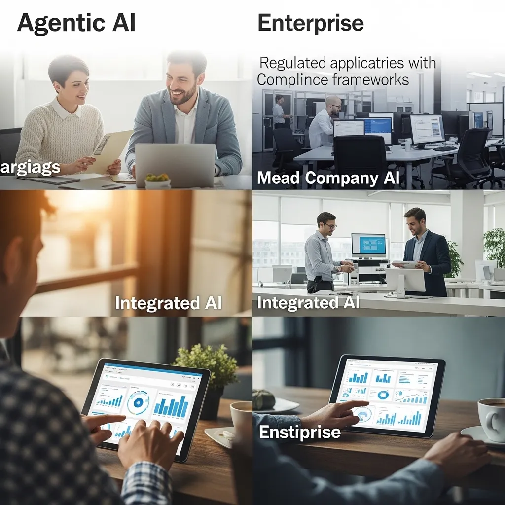 A split-screen image contrasting two technological paradigms