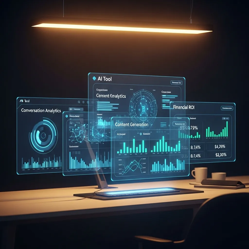 A photorealistic scene of a business executive examining a financial report showing clear profit growth