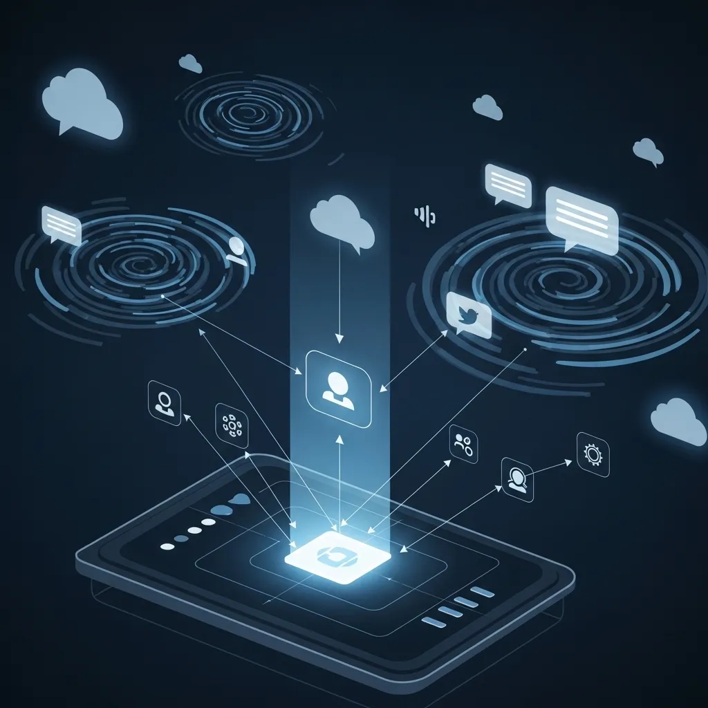A conceptual image illustrating AI alignment conflict