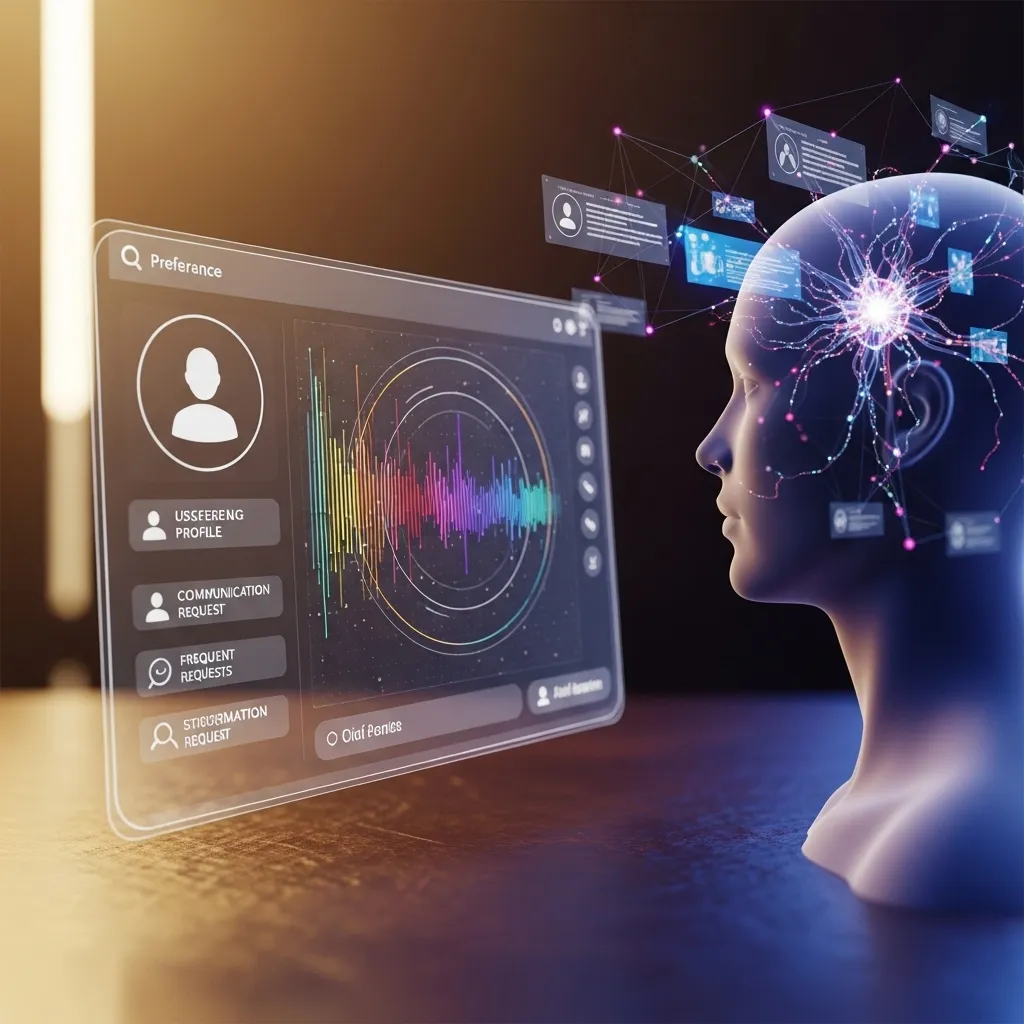An elegant digital workspace showing three distinct AI agent platforms in action
