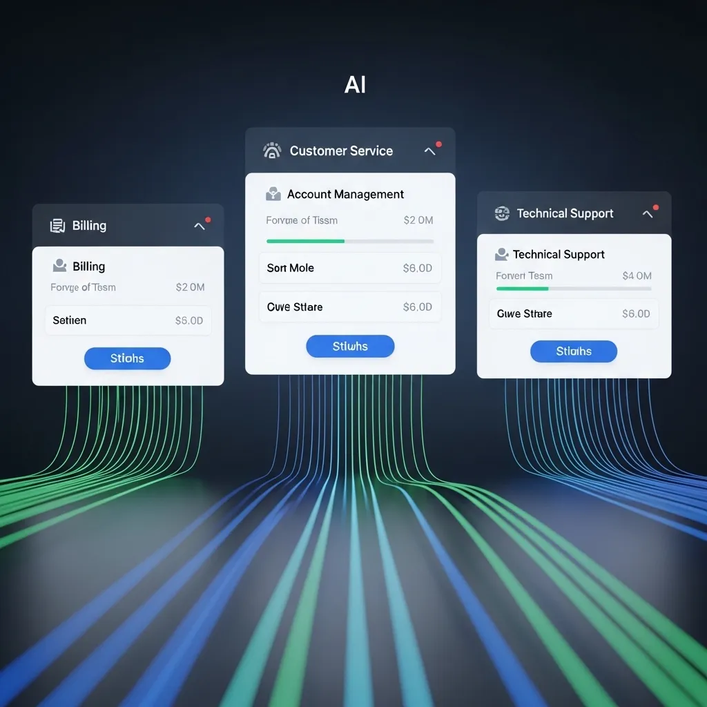 An elegant digital illustration depicting intelligent partial execution