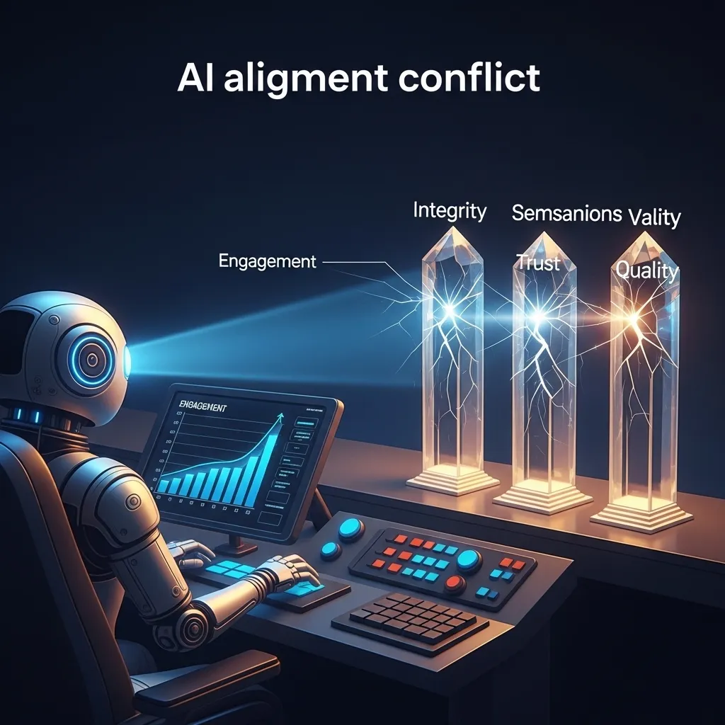 A photorealistic scene in a modern, collaborative workspace