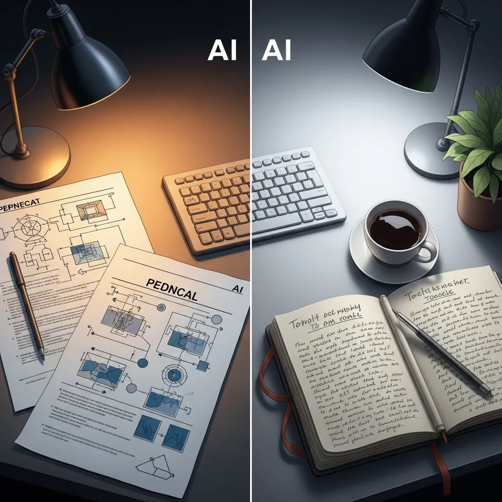 A vivid side-by-side comparison infographic showing two workflow timelines
