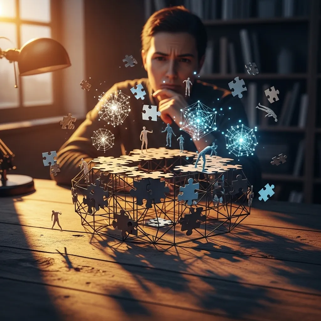 An organized dashboard interface showing metrics and patterns of successful AI interactions