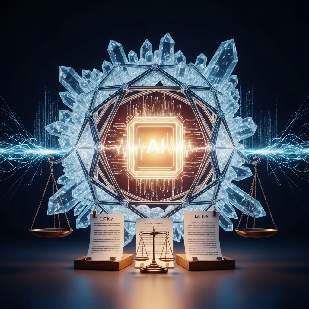 A symbolic image of regulatory frameworks shaping AI development