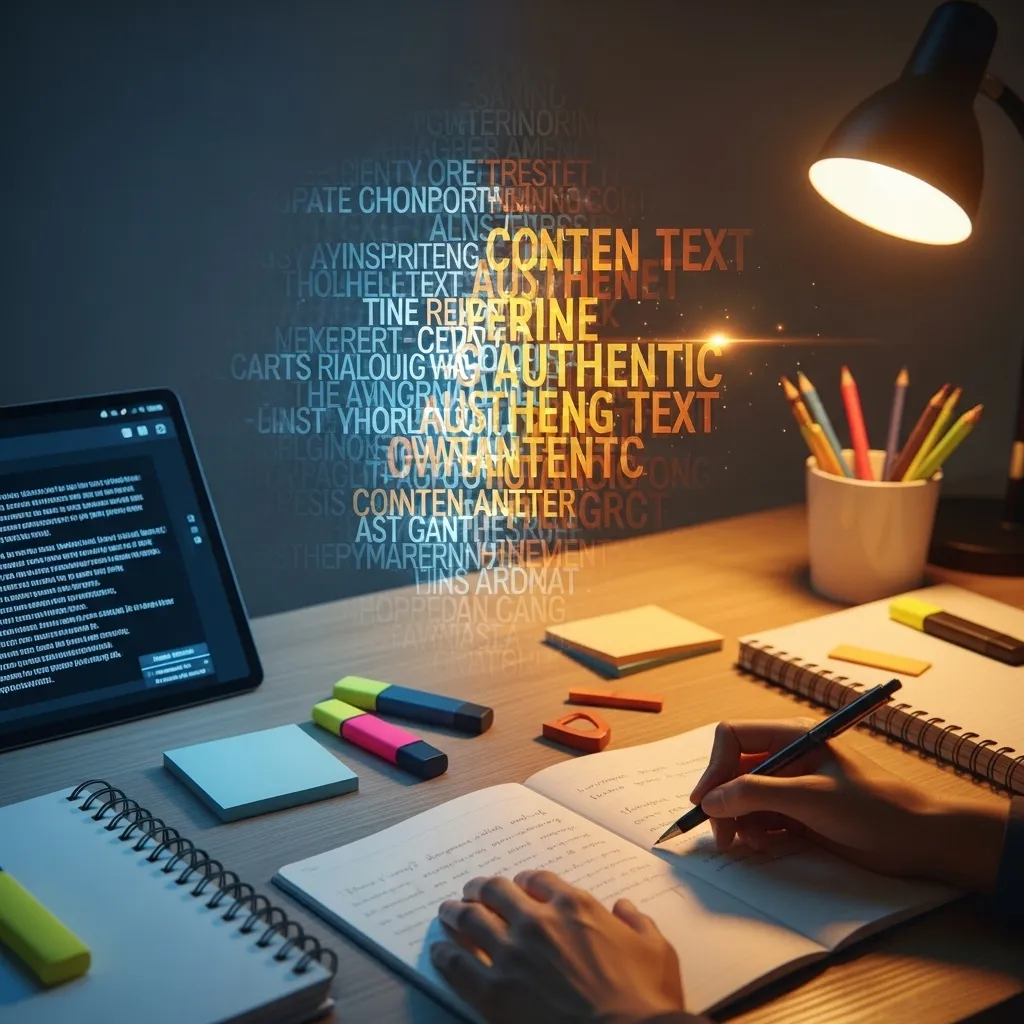 A side-by-side time comparison visualization: one side shows traditional content creation taking 8-10 hours with scattered to