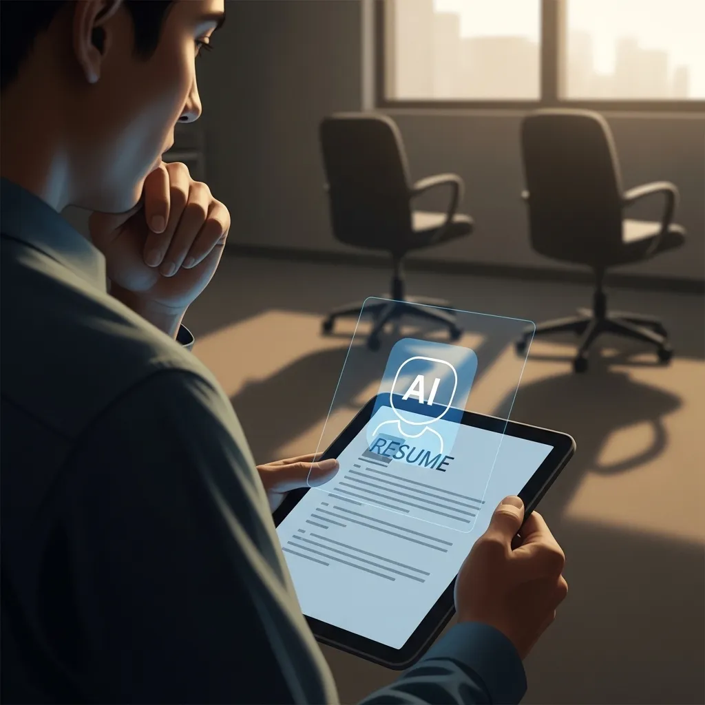 A hopeful, photorealistic image of thoughtful technological integration