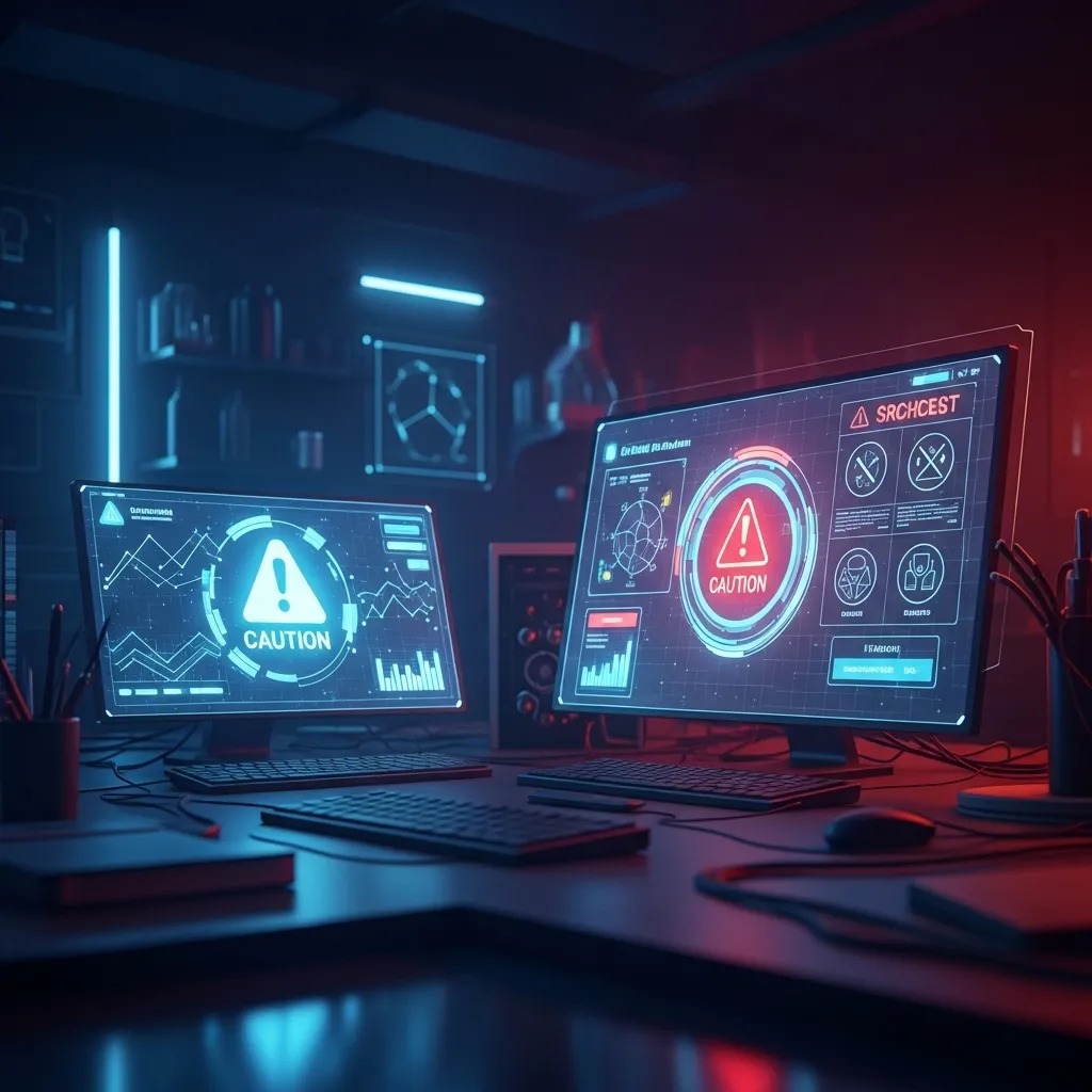 A warm, photorealistic image showing a professional thoughtfully selecting AI tools that genuinely improve workflow